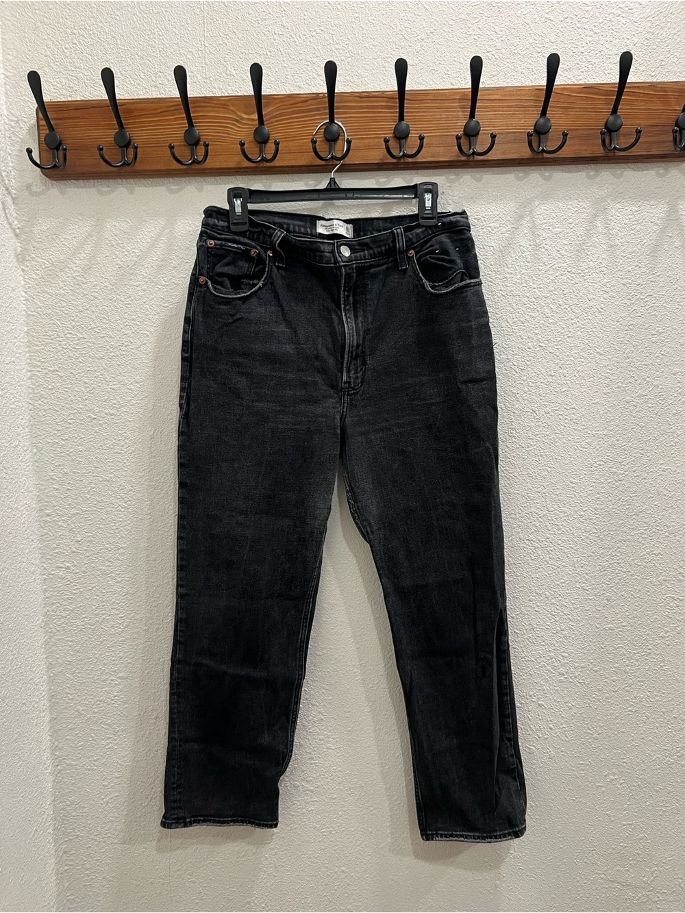 Abercrombie & Fitch Black Boyfriend Jeans